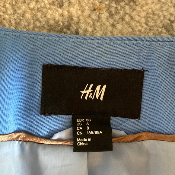 H&M Jackets & Coats Structured Hm Blue Blazer Poshmark
